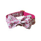 Pink Flower Collar and Lead Set