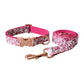 Pink Flower Collar and Lead Set