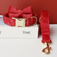 Red Heart Collar and Lead Set