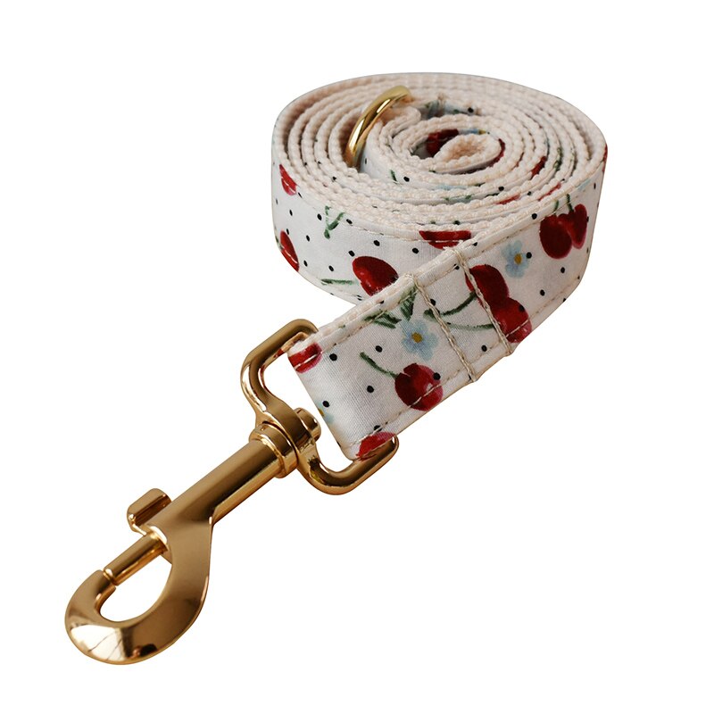 Cherry Print Lead and Harness Set