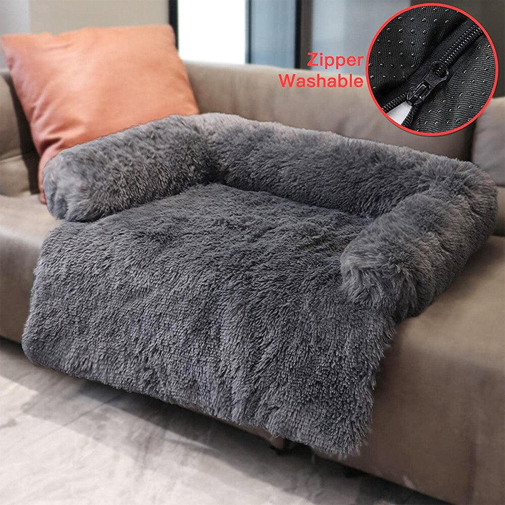 Calming Dog Bed with Sofa Extension