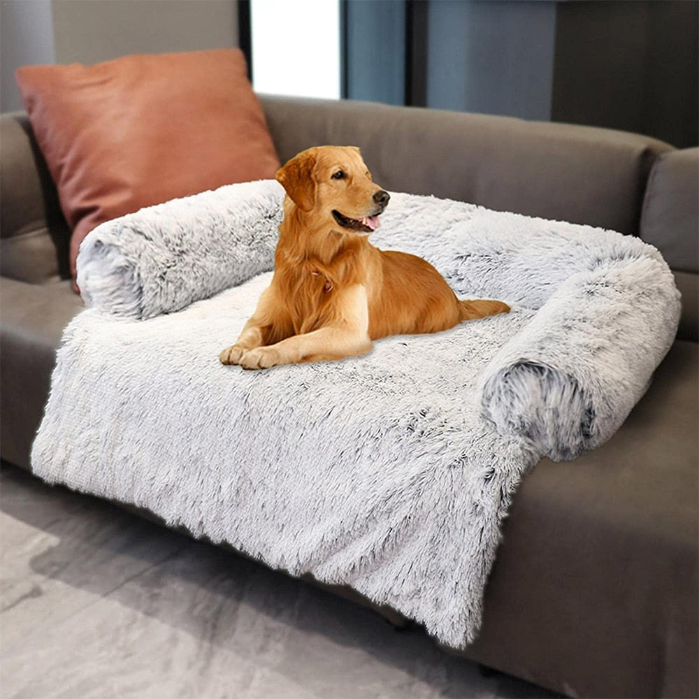 Calming Dog Bed with Sofa Extension