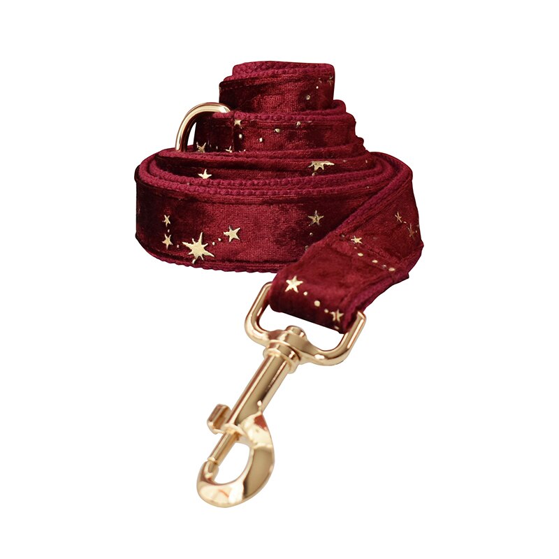 Red Wine Velvet Star Set