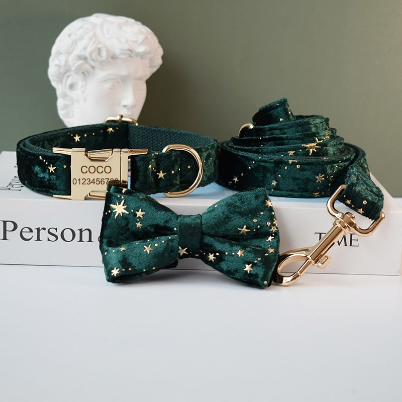 Green Star Velvet Set