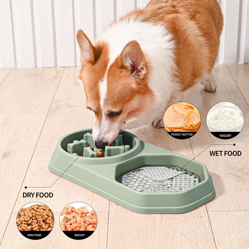 Dog Slow Feeder - Wet and Dry Food