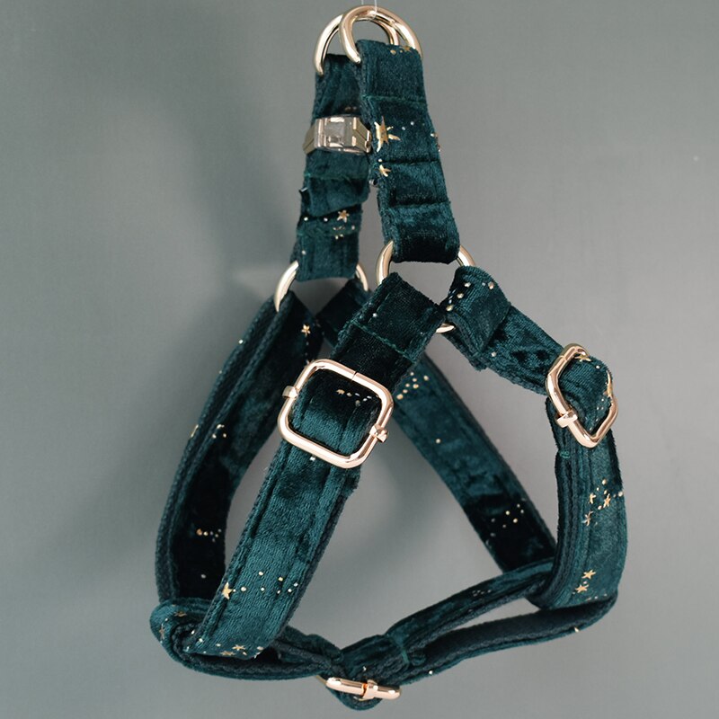 Green Star Velvet Lead and Harness