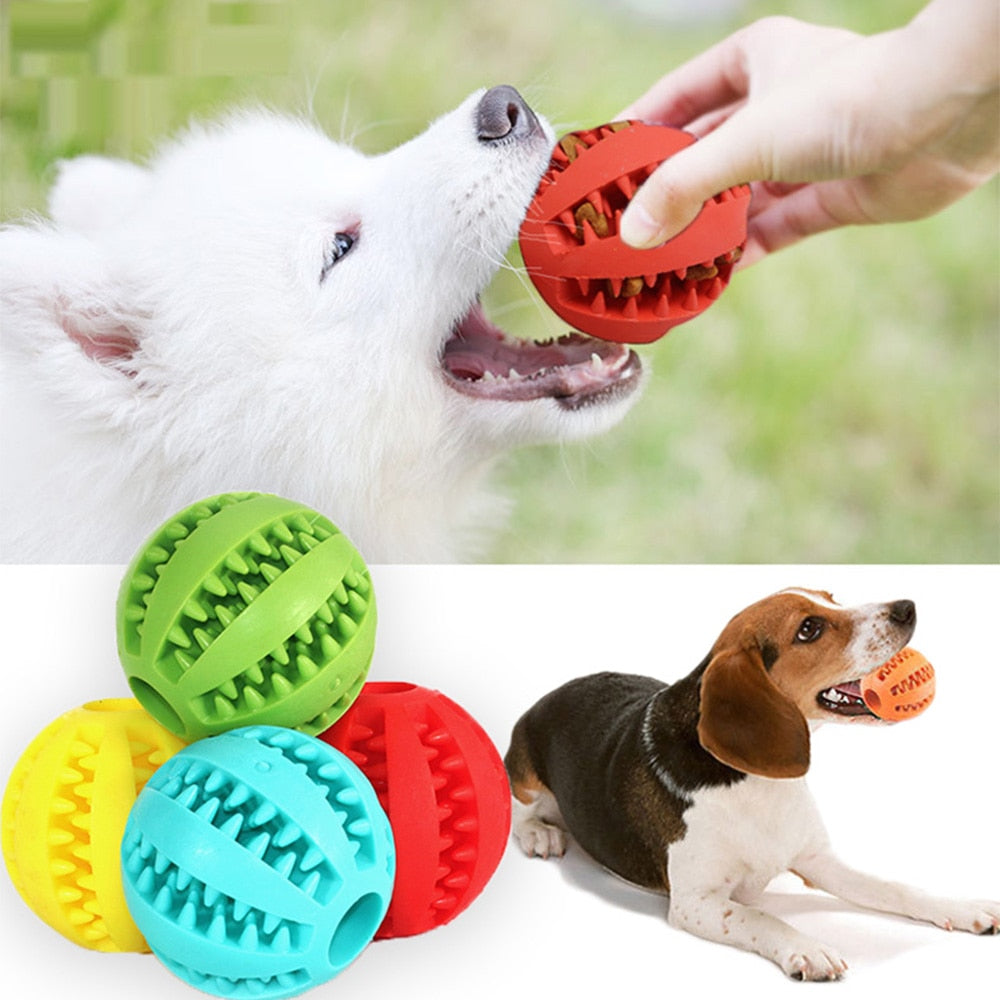 Teeth Cleaning Dog Treat Dispenser Balls